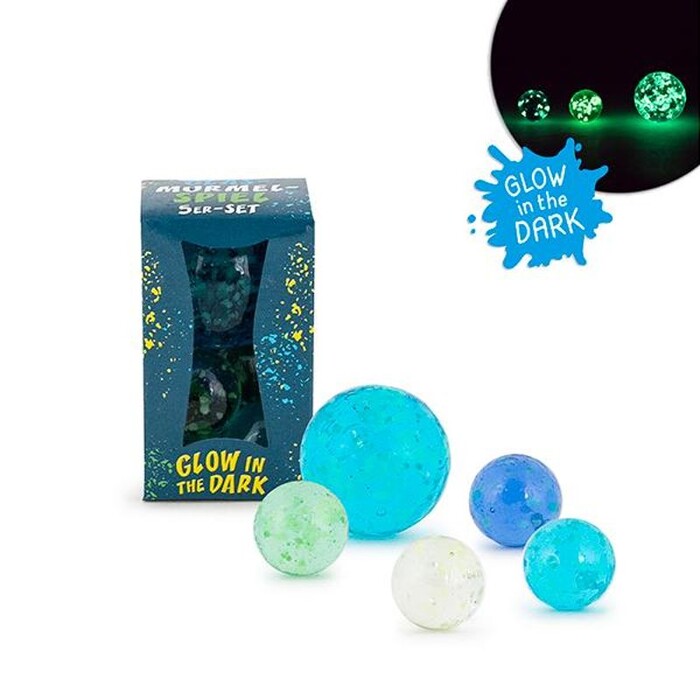 TRENDHAUS Hey Dino Glasmurmel-Spiel 5er-Set bunt