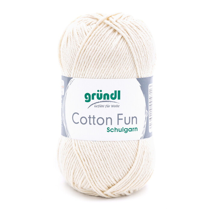 GRÜNDL Garn Cotton Fun 50g creme