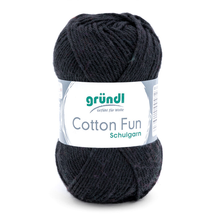 GRÜNDL Garn Cotton Fun 50g schwarz