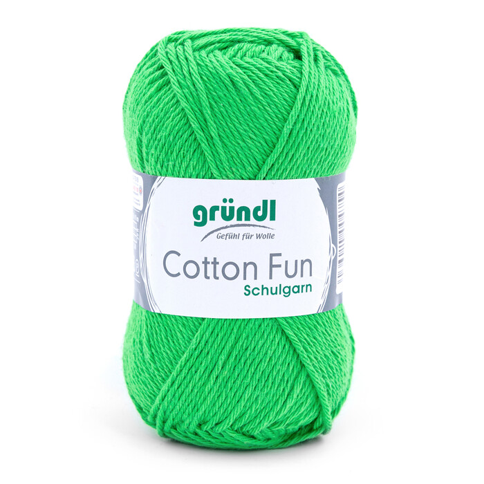 Schulgarn - Cotton Fun, 50g, froschgrün