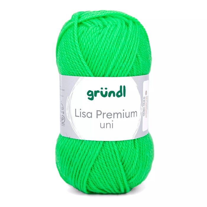 GRÜNDL Wolle Lisa Premium neongrün