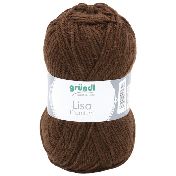 GRÜNDL Wolle Lisa Premium 50 g dunkelbraun