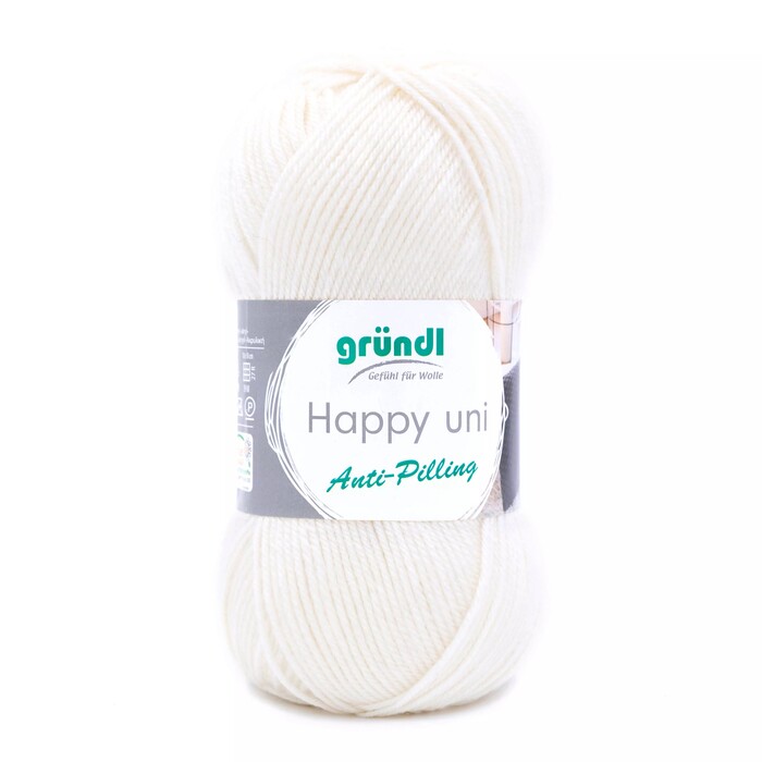 GRÜNDL Garn Happy Uni 100g creme
