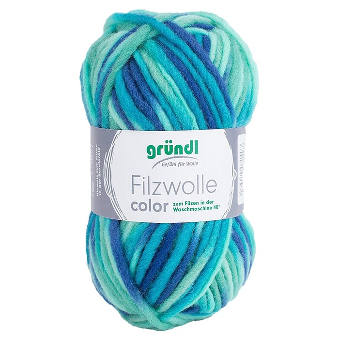 GRÜNDL Filzwolle Color 50g aqua