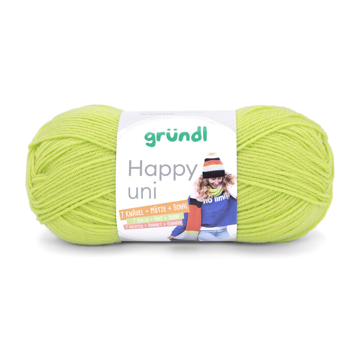 GRÜNDL Garn Happy Uni 100g limette