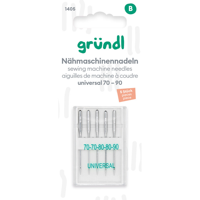 GRÜNDL Nähmaschinennadeln Universal No. 70-90 5 Stück