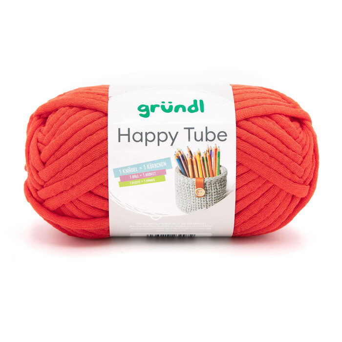 GRÜNDL Schlauchgarn Happy Tube 150g rot