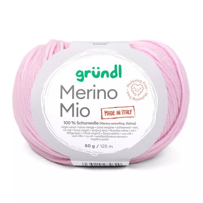 GRÜNDL Wolle Merino Mio 50 g hellrosa