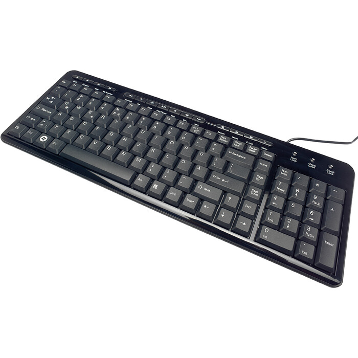EDNET Multimedia Tastatur schwarz