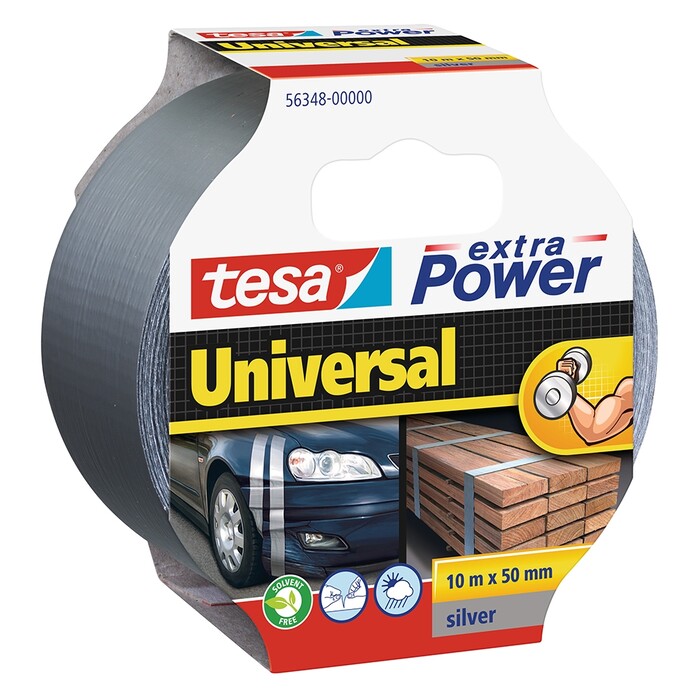 TESA Reparaturband Extra Power 10 m x 50 mm silber