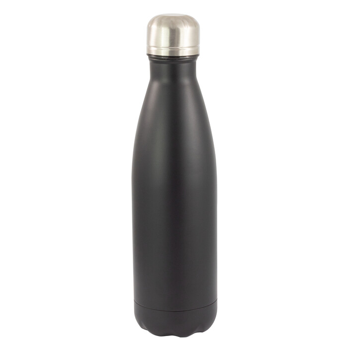Trinkflasche aus Edelstahl 470 ml schwarz