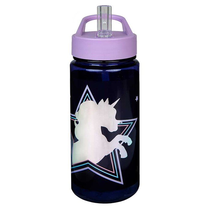 SCOOLI Trinkflasche Aero Dreamland Einhorn 500 ml lila/schwarz