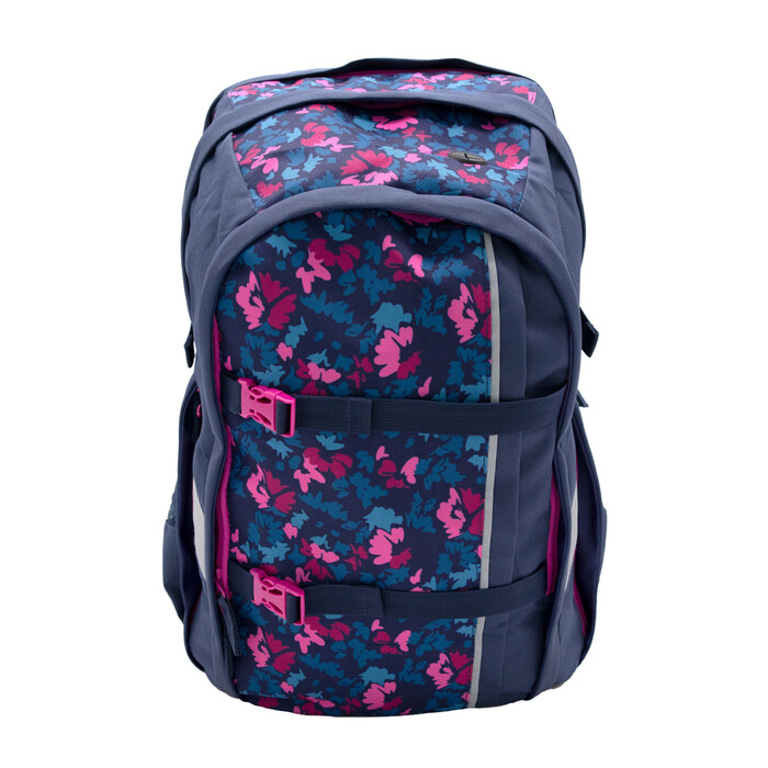 Rucksack Twixter - Flowery blau/pink