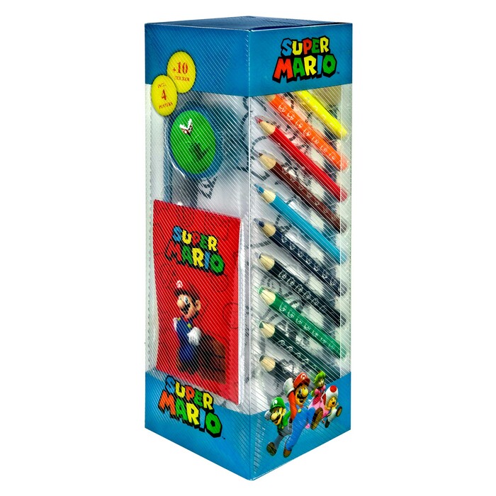 Schreib-Set Super Mario 35-teilig mehrere Farben
