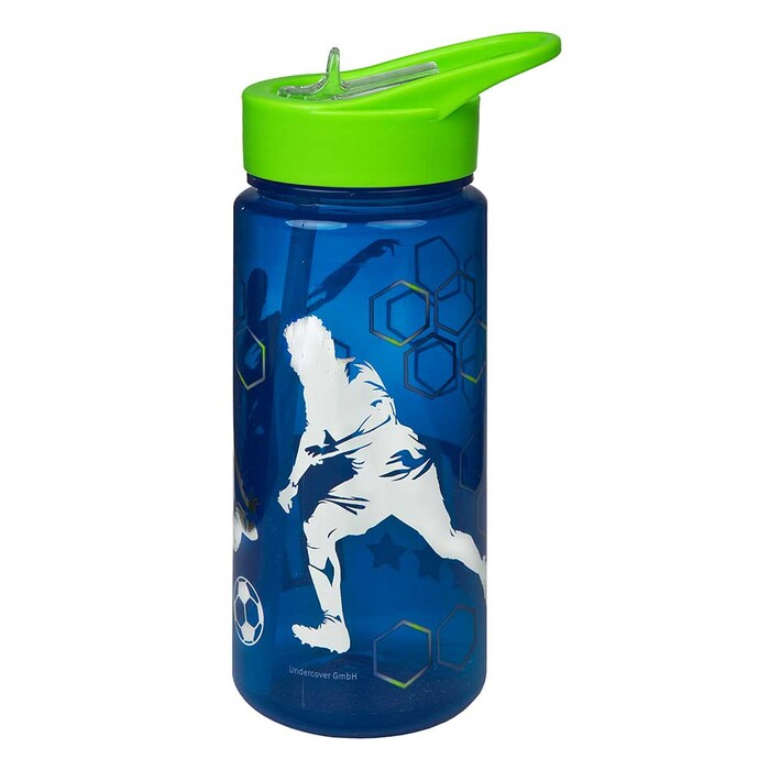SCOOLI Trinkflasche Aero Fußball Teamplayer 500 ml blau/grün