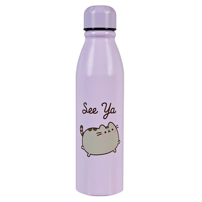 SCOOLI Trinkflasche Pusheen See Ya aus Aluminium 600 ml lila