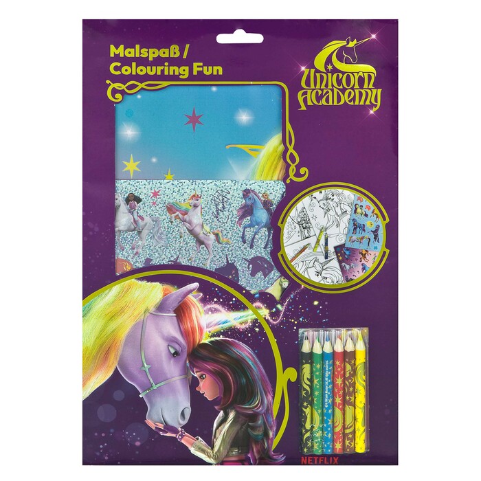 Mal-Set Unicorn Academy 9-teilig bunt