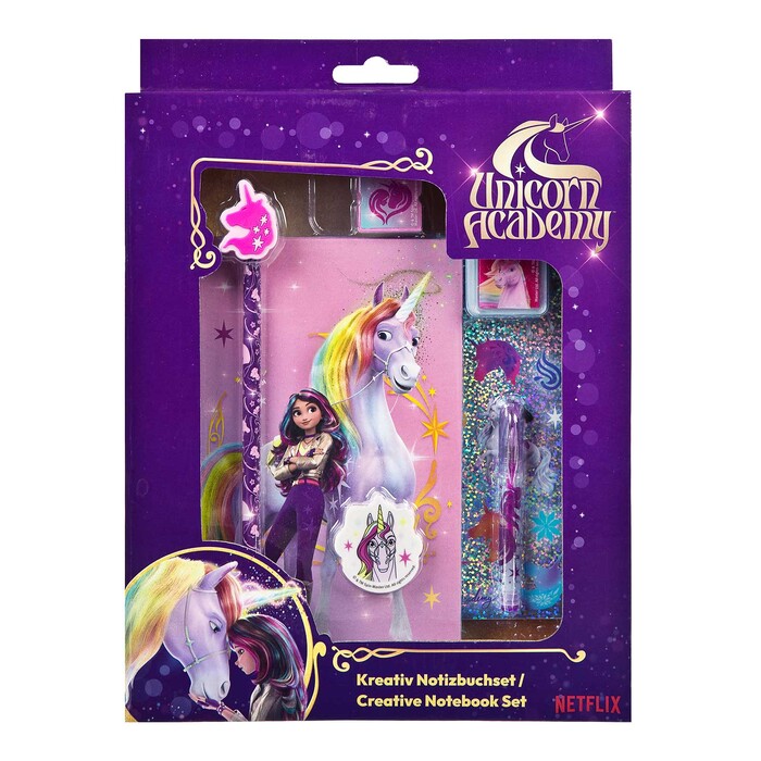 Notizbuch-Set Unicorn Academy bunt