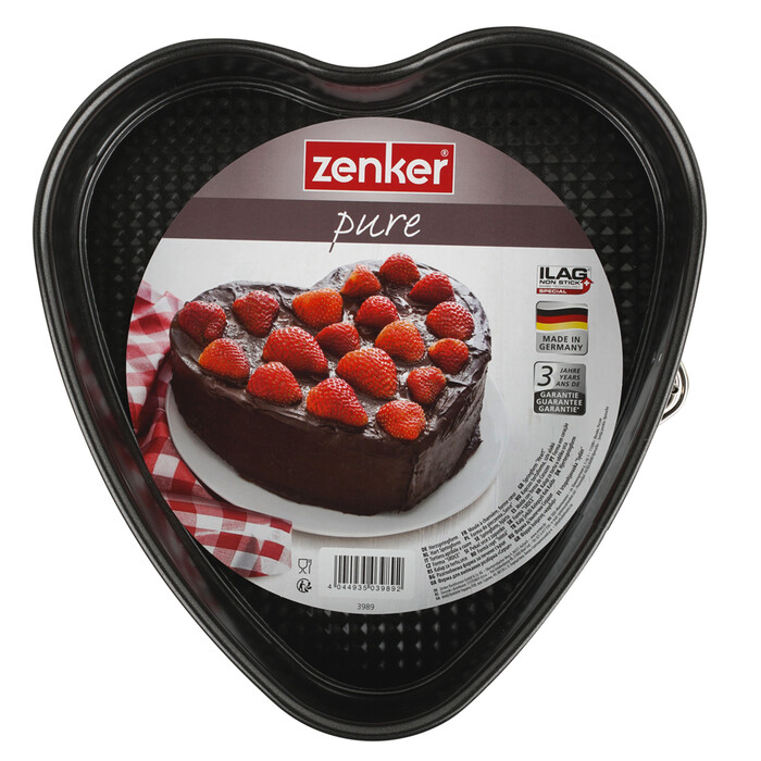 ZENKER Herzspringform 24 x 28 cm schwarz