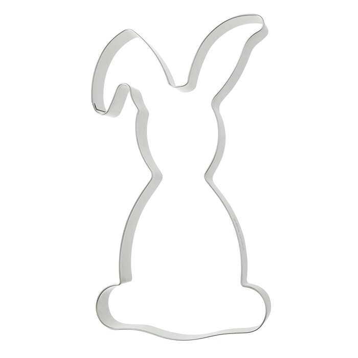 ZENKER Ausstecher Hase mit Knickohr 196 x 111 x 26 mm silber
