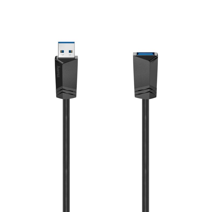 HAMA USB-Verlängerungskabel 1,5 m USB 3.0 5 Gbit/s schwarz