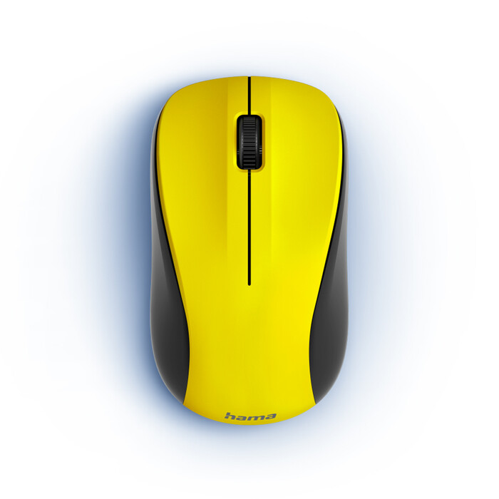 HAMA Optische 3-Tasten-Funkmaus MW-300 V2 gelb
