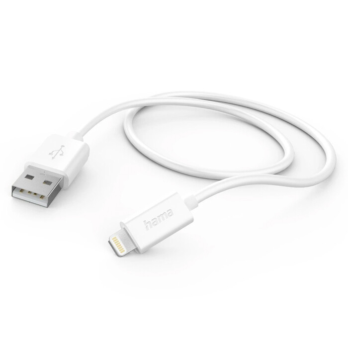 HAMA Ladekabel USB-A zu Lightning 1 m weiß