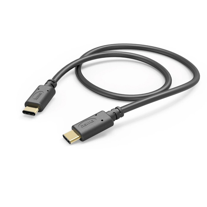HAMA Ladekabel USB-C zu USB-C 1,5 m schwarz