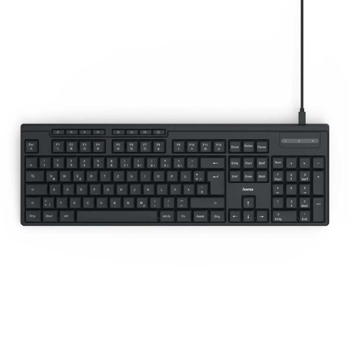 HAMA Tastatur CK-200 kabelgebunden schwarz