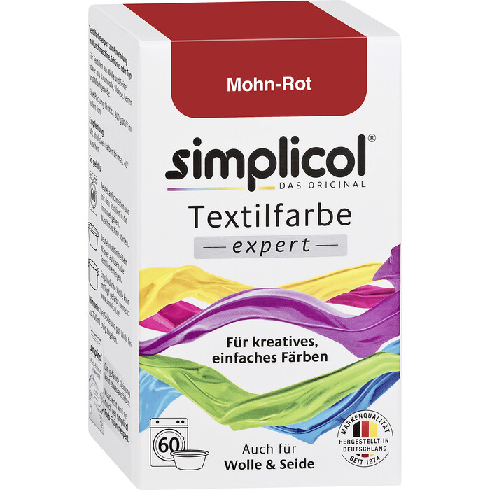 SIMPLICOL Textilfarbe Expert 150g mohnrot