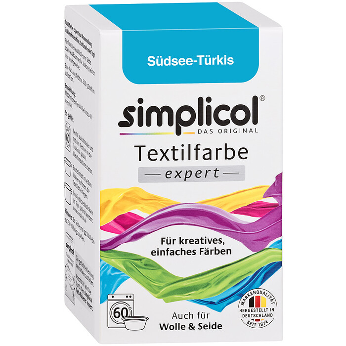 SIMPLICOL Textilfarbe Expert 150 g südsee-türkis