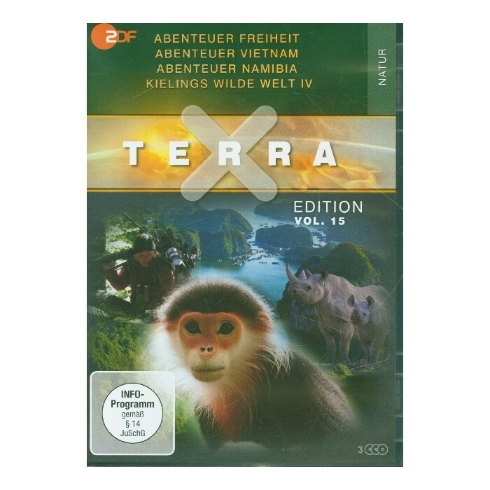Terra X - Edition - Abenteuer Freiheit / Abenteuer Vietnam / Abenteuer Namibia / Kielings wilde Welt. Vol.15, 3 DVD - DVD