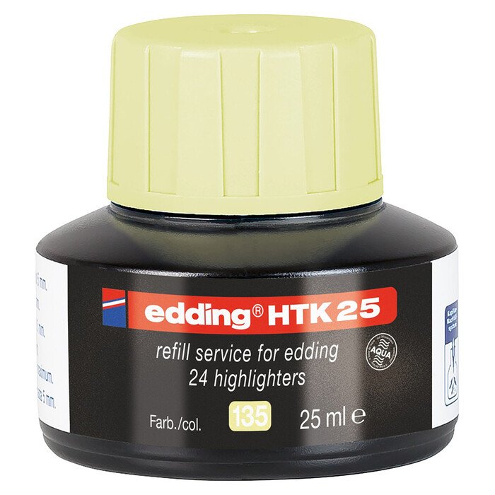 EDDING Nachfülltusche HTK25 25 ml pastell gelb