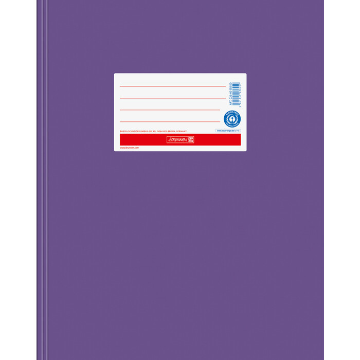 BRUNNEN Heftschoner aus Papier Quart violett