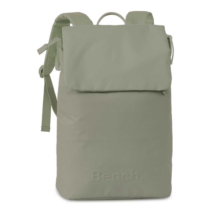 BENCH Rucksack Loft mit Klappdeckel 27 x 40 x 13 cm grau/grün