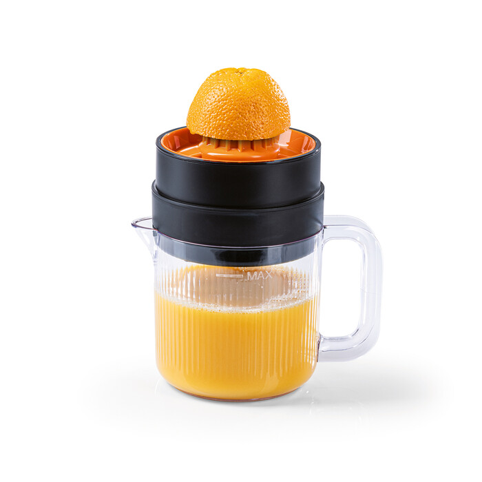 GOURMETMAXX Zitruspresse 1,4 Liter schwarz/orange