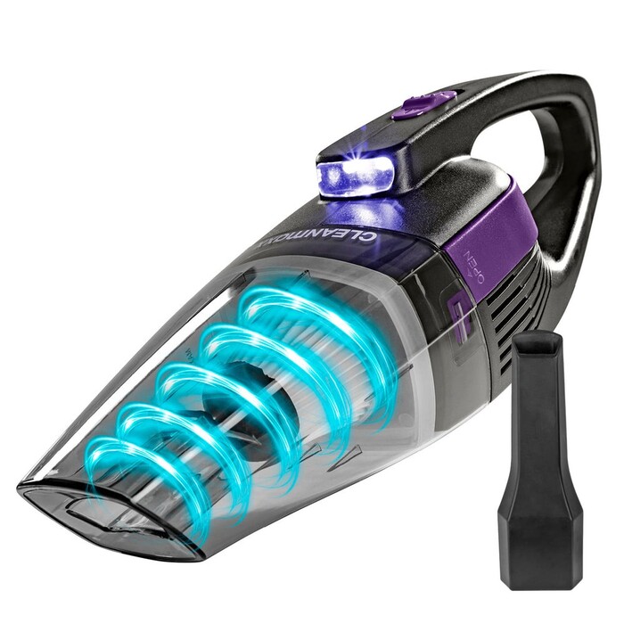 CLEANMAXX Akku-Handstaubsauger grau/lila