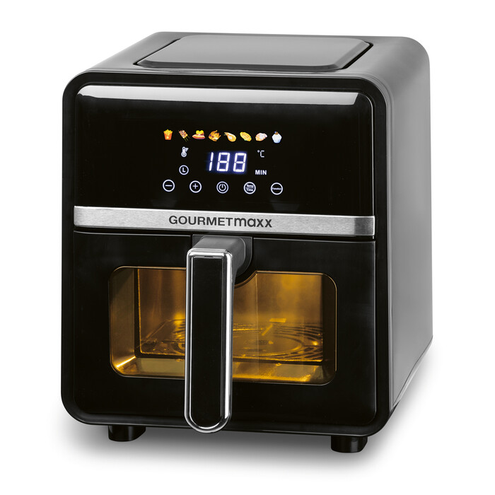 GOURMETMAXX Heißluftfritteuse digital 5 Liter 1.400 schwarz