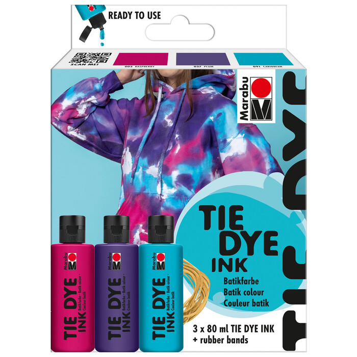 MARABU Tie Dye Batikfarben-Set Trend 3 x 80 ml