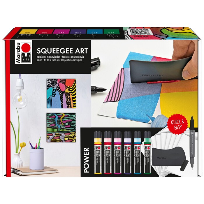 MARABU Squeegee Art Set Power
