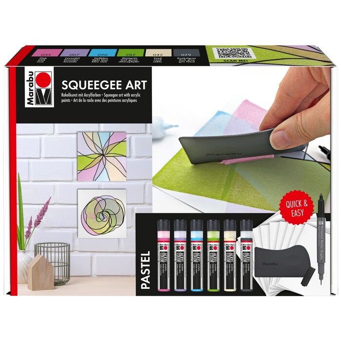 MARABU Squeegee Art Set Pastel