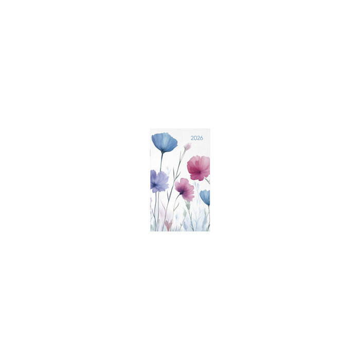 Miniplaner Style Blumenwiese Weekly 2026 9 x 15 cm 64 Seiten bunt
