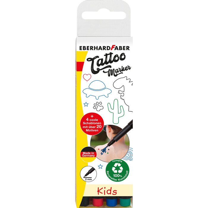 EBERHARD FABER Tattoo Marker Kids 8 Teile