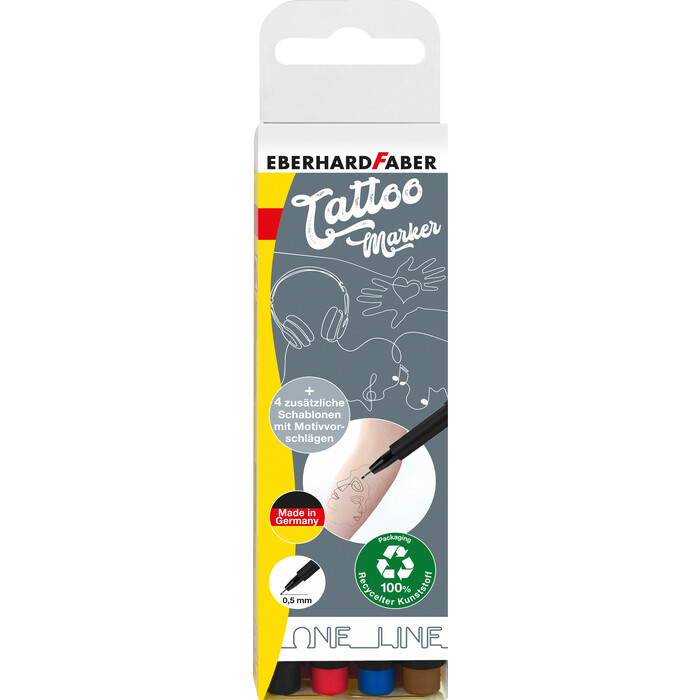 EBERHARD FABER Tattoo Marker One Line 8 Teile