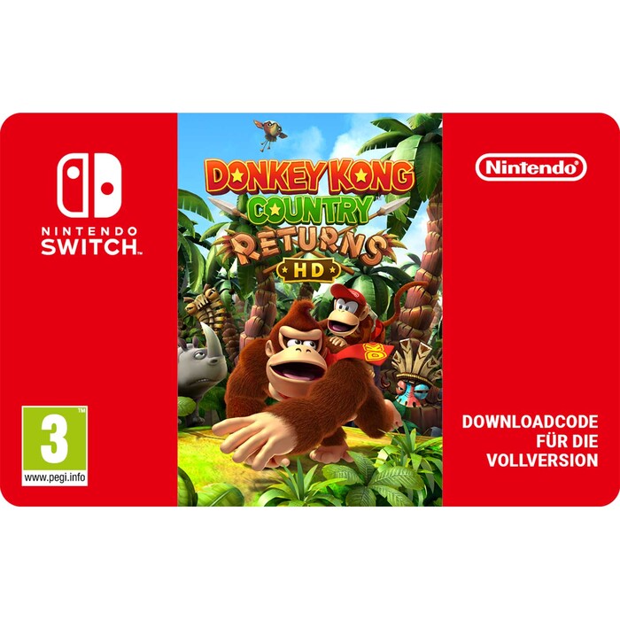 Donkey Kong Country Returns HD Digital Code (Switch)