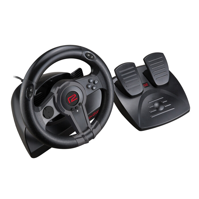READY2GAMING NSW Rennlenkrad mit Pedalen für Nintendo Switch schwarz