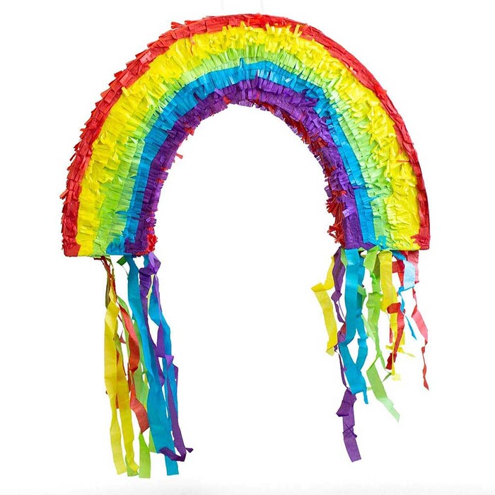Party Factory Jungen Regenbogen-Piñata Für Und Mädchen, Partydekoration Zum Befüllen Und Aufhängen, 58 X 10 X 37 Cm, Für Geburtstage Und Mottopartys, Partyspiel Für Kinder - Image 2