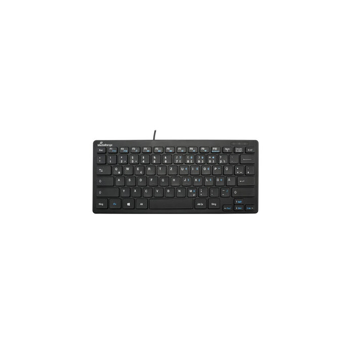 MediaRange Compact-sized corded Keyboard black