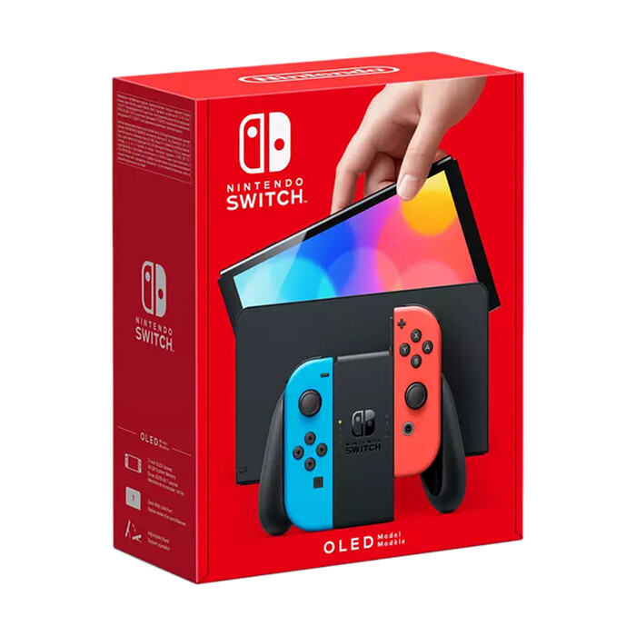 NINTENDO Konsole Switch (OLED-Modell) neonblau/neonrot