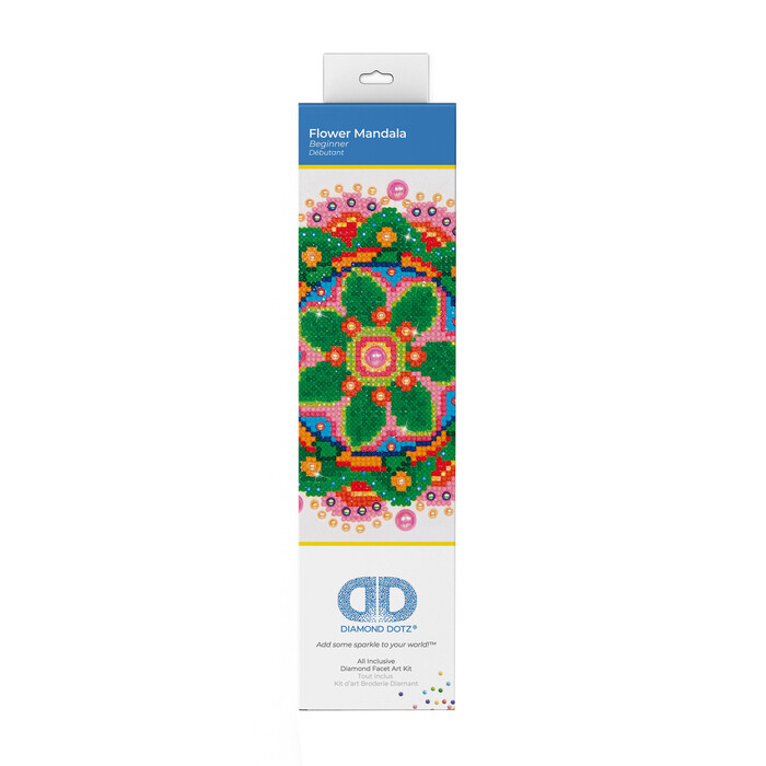 DIAMOND DOTZ Schmuckstein-Bild Flower Mandala 20 x 25 cm bunt